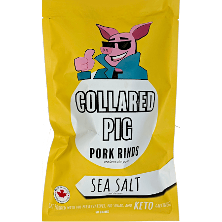 Collared Pig Pork Rinds - Sea Salt